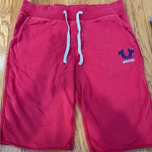 True Religion Red Athletic Men's Shorts